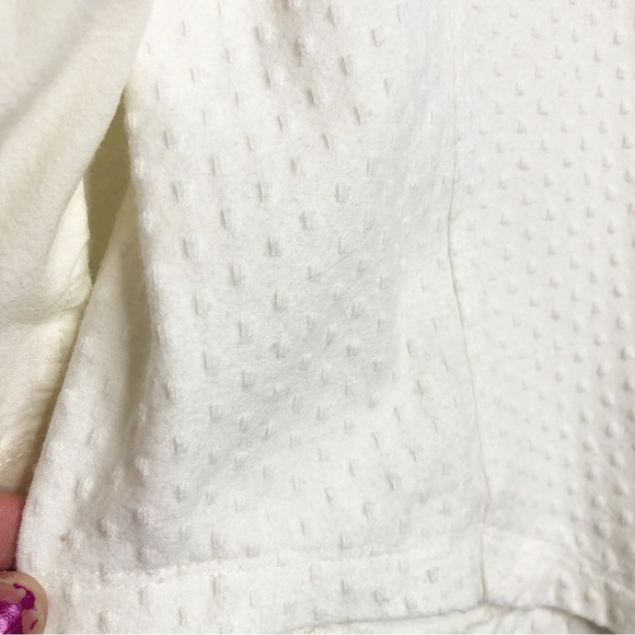 Free People Brunch Date Top 3/4 Lace Puff Sleeve Blouse Size Medium Revolve - Picture 10 of 16